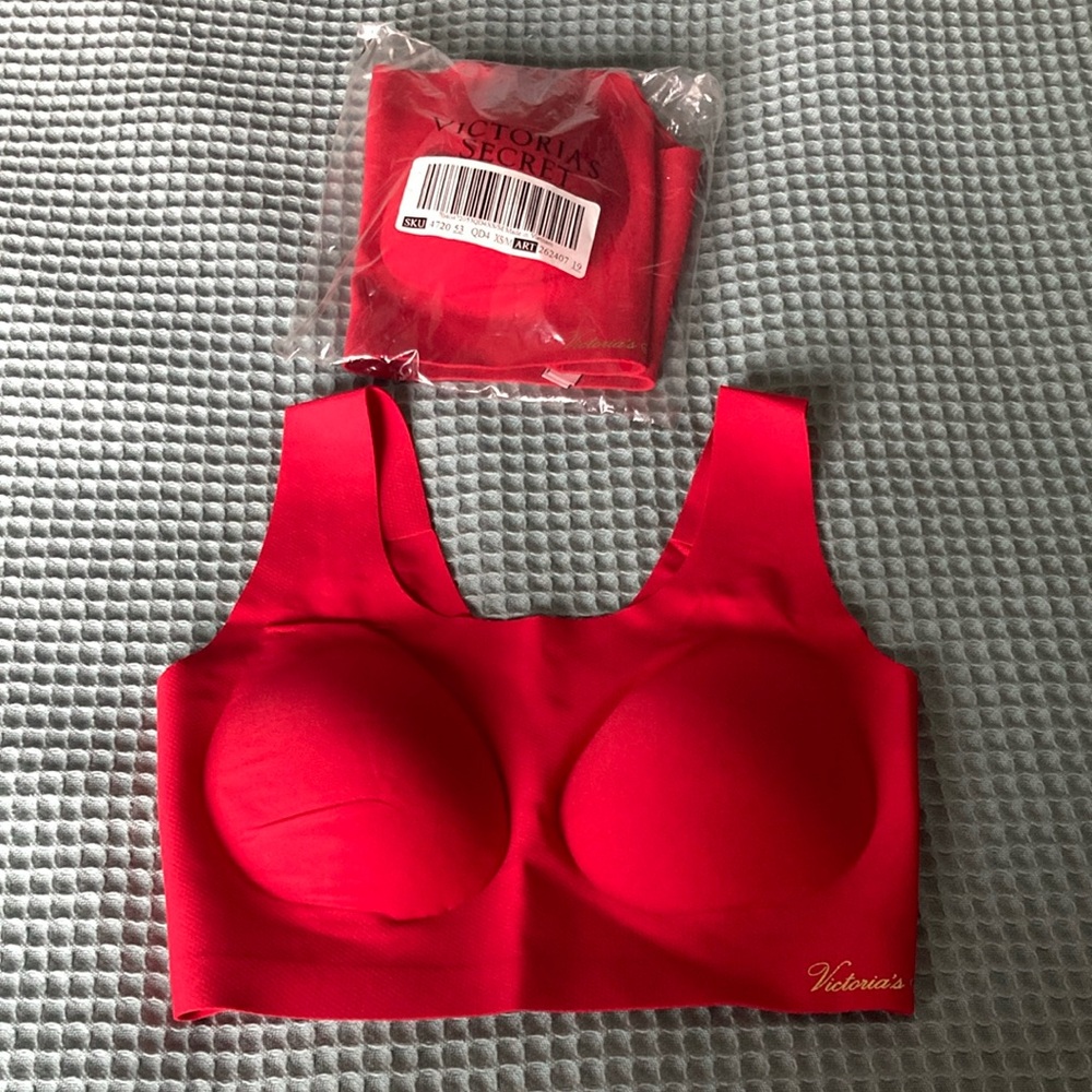 2 Pairs - Brand New Victoria's Secret Red Lounge Bra Size XS-M